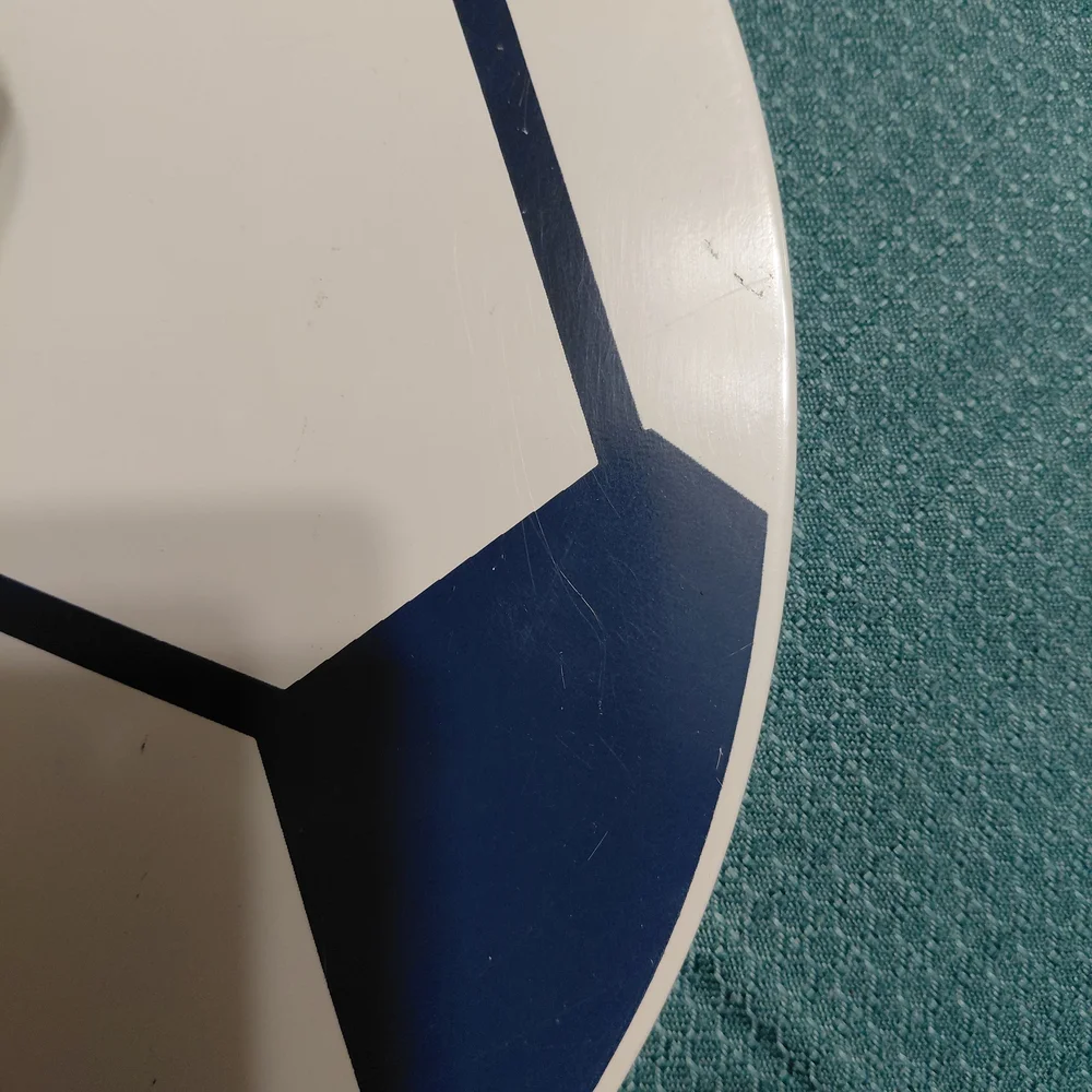 Soccer Wall Art Blue and White